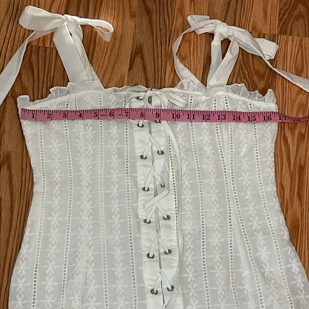 Shellsea White Dress, Sundress, beach, Large - Picture 8 of 10